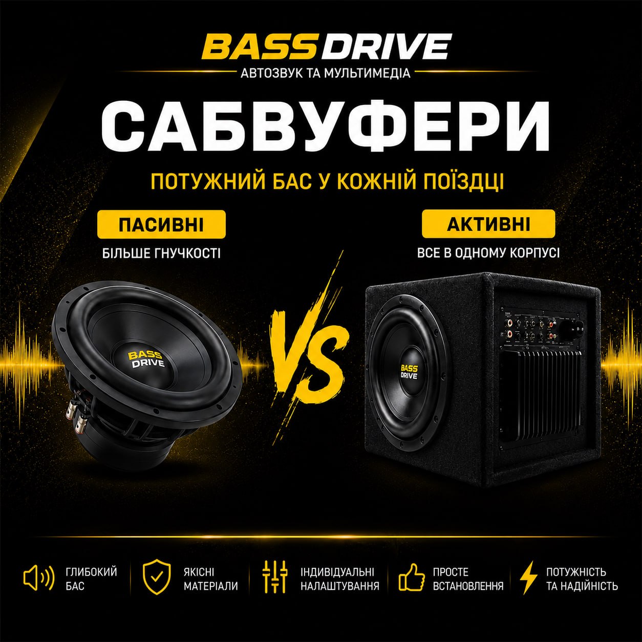 Пасивний чи активний сабвуфер: що обрати?