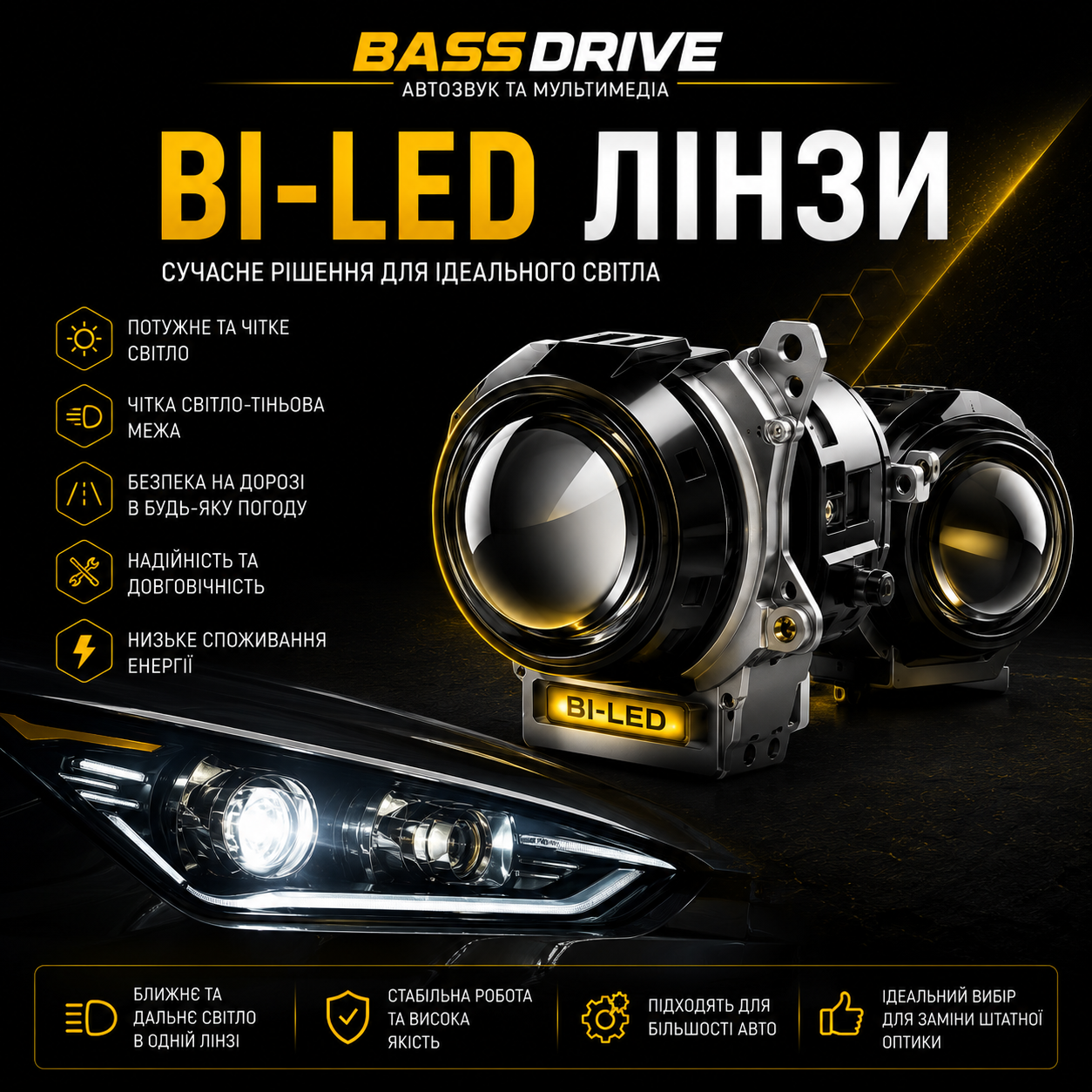 Як правильно вибрати BI-LED лінзи для автомобіля?