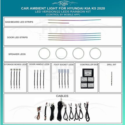 Підсвітка салону FORS.auto Hyundai Kia K5 Rainbow Kit