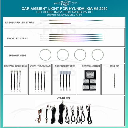 Підсвітка салону FORS.auto Hyundai Kia K5 Rainbow Kit