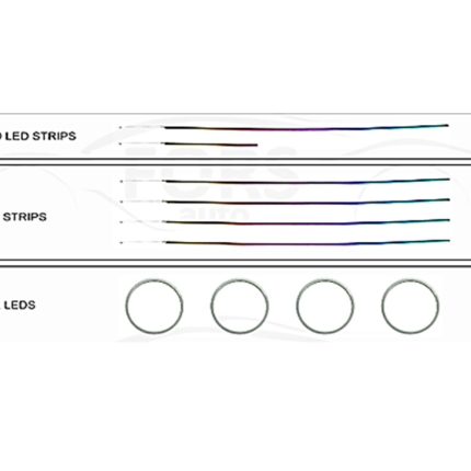 Підсвітка салону FORS.auto для Hyundai Sonata Rainbow Kit в інтер'єрі