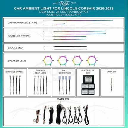 Підсвітка салону FORS.auto для Lincoln Corsair Rainbow Kit