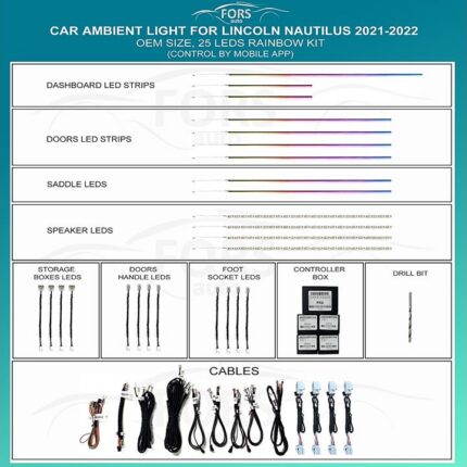 Підсвітка салону Lincoln Nautilus 2021-2022 Rainbow Kit