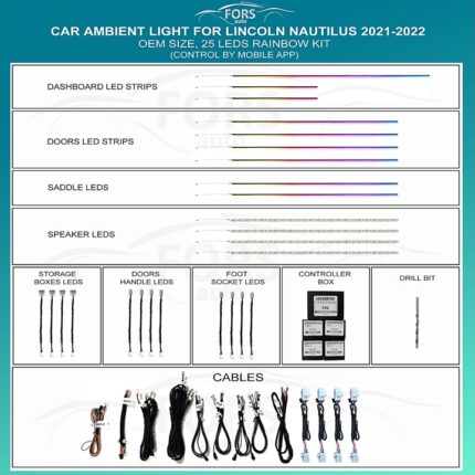Підсвітка салону Lincoln Nautilus 2021-2022 Rainbow Kit