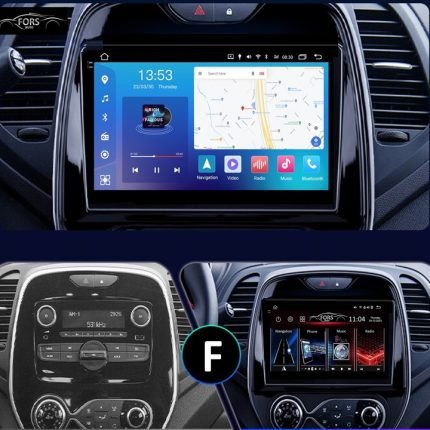 Штатна магнітола FORS.auto для Renault Captur (4+32Gb) QLED - вигляд збоку