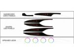 Підсвітка салону Cadillac ATS ATSL FORS.auto Starry з 22 LED - детальний вигляд