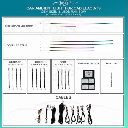 Підсвітка салону FORS.auto для Cadillac ATS