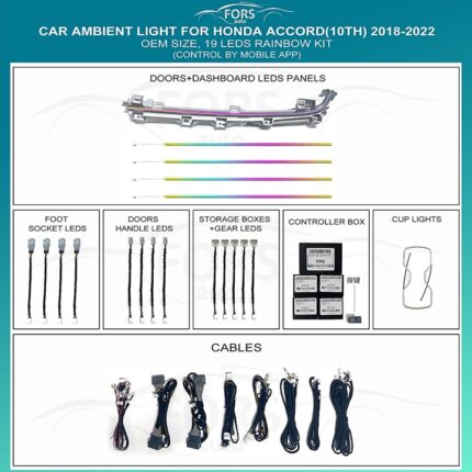 Підсвітка салону Honda Accord Rainbow Kit