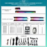 Підсвітка салону FORS.auto для Porsche Cayenne 2010-2017 - Dynamic Rainbow Kit