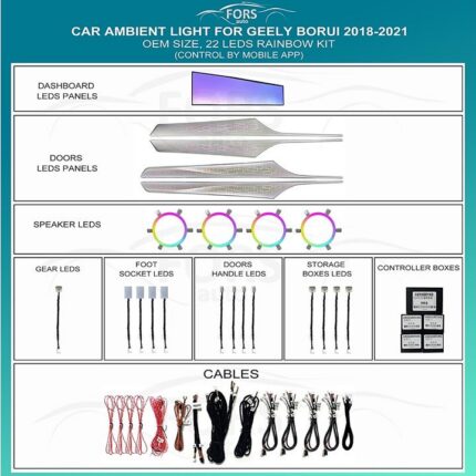 Підсвітка салону Geely Borui FORS.auto Rainbow Kit