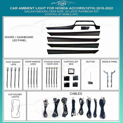 Підсвітка салону FORS.auto Galaxy для Honda Accord (10TH) 2018-2022