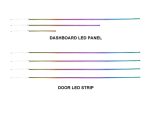 Підсвітка салону FORS.auto Rainbow Kit для Porsche Cayenne 2024 в інтер'єрі