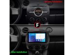 Штатна магнітола FORS auto Mazda 2 - вигляд збоку