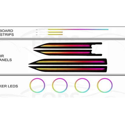 Підсвітка салону FORS.auto для Ford Ranger 2023-2024 (Dynamic Rainbow Kit)-19 LEDs
