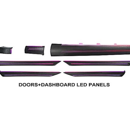 Підсвітка салону FORS.auto для Honda Civic 2016-2021 (Carbon lattice)-20 LEDs в інтер'єрі