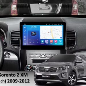 Штатна FORS auto магнітола Kia Sorento 2 XM (2009-2012) - вигляд збоку