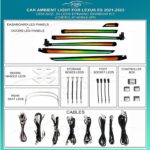 Підсвітка салону FORS.auto для Lexus ES 2021-2023 (Dynamic Rainbow Kit)-20 LEDs