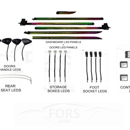 Підсвітка салону FORS.auto для Lexus ES 2021-2023 (Dragon Scale)-20 LEDs - 1