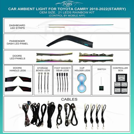 Підсвітка салону Toyota Camry FORS.auto Starry (2018-2022)