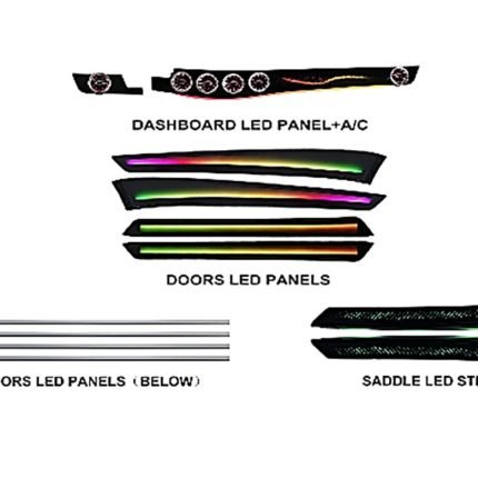 Підсвітка салону Mercedes Benz E Class FORS.auto Dynamic Rainbow Kit в інтер'єрі