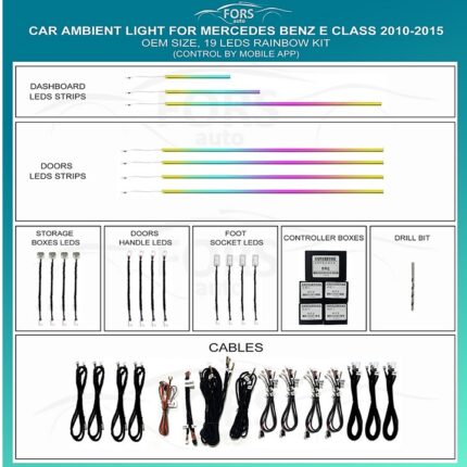 Підсвітка салону Mercedes Benz E Class 2010-2015 Rainbow Kit