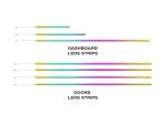 Підсвітка салону Mercedes Benz E Class 2010-2015 Rainbow Kit в інтер'єрі