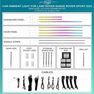 Підсвітка салону Range Rover Sport 2023 Rainbow Kit FORS.auto