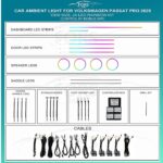 Підсвітка салону Volkswagen Passat Pro 2025 Rainbow Kit