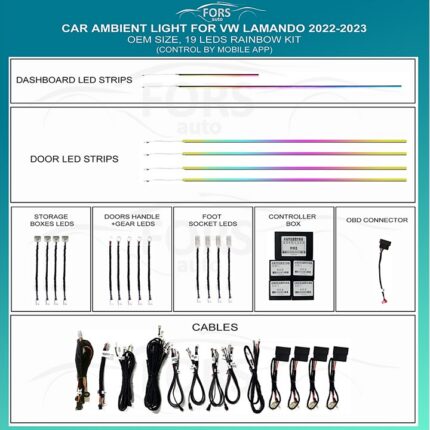 Підсвітка салону Volkswagen Lamando FORS.auto Rainbow Kit