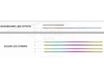 Підсвітка салону Volkswagen Lamando FORS.auto Rainbow Kit в інтер'єрі