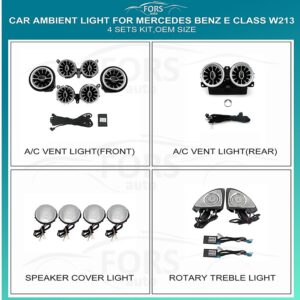 Підсвітка салону Mercedes Benz W213 FORS.auto Ambient Light