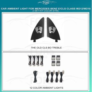 Підсвітка салону FORS.auto для Mercedes-Benz E/CLS-Class W212/W218 (Color Sync)-2 Set Kit