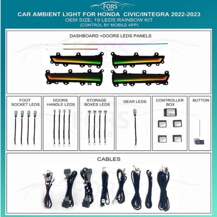 Підсвітка салону FORS.auto Honda Civic Integra Rainbow Kit