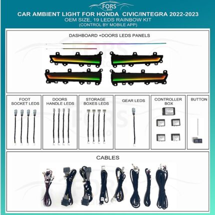 Підсвітка салону FORS.auto Honda Civic Integra Rainbow Kit