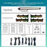 Підсвітка салону Honda Civic Integra FORS.auto Dynamic Rainbow Kit