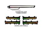 Підсвітка салону Honda Civic Integra FORS.auto Dynamic Rainbow Kit – вид збоку