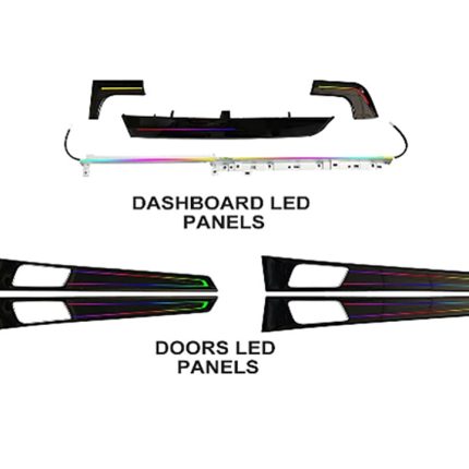 Підсвітка салону Porsche Panamera FORS.auto Rainbow Kit в інтер'єрі