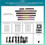 Підсвітка салону FORS.auto для Toyota Land Cruiser 2010-2016 (Peach Wood)-19 LEDs
