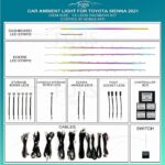 Підсвітка салону FORS.auto для Toyota Sienna 2021 (Rainbow Kit) - 19 LEDs