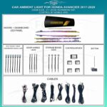 Підсвітка салону FORS.auto для Honda Avancier 2017-2020 (Rainbow Kit)-21 LEDs