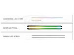 Підсвітка салону Porsche 718 Dynamic Rainbow Kit FORS.auto в інтер'єрі