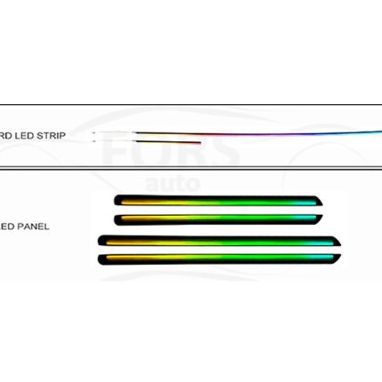 Підсвітка салону FORS.auto для Toyota Reiz 2010-2016 Dynamic Rainbow Kit в інтер'єрі