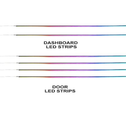 Підсвітка салону FORS.auto для Toyota Crown (14TH) 2015-2018 (Rainbow Kit)-19 LEDs - 1