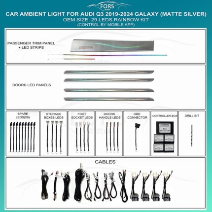 Підсвітка салону FORS.auto Audi Q3 Galaxy Matte Silver