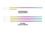 Підсвітка салону FORS.auto Audi Q4 E-tron Rainbow Kit в інтер'єрі