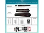 Підсвітка салону FORS.auto для Mercedes-Benz R-Class 2006-2017 (Ripple)-19 LEDs