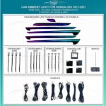 Підсвітка салону FORS.auto для Honda CRV 2017-2021 (Dynamic Rainbow Kit)-18 LEDs