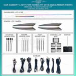 Підсвітка салону FORS.auto для Honda Fit 2014-2020 (Carbon Fiber)-18 LEDs
