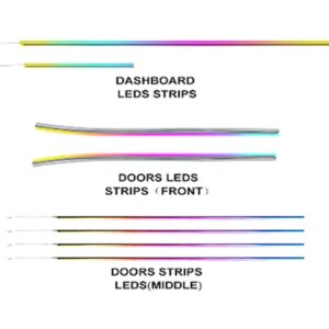 Підсвітка салону FORS.auto для Mercedes-Benz V-Class V260 2016-2022 (Rainbow Kit)-18 LEDs - 1