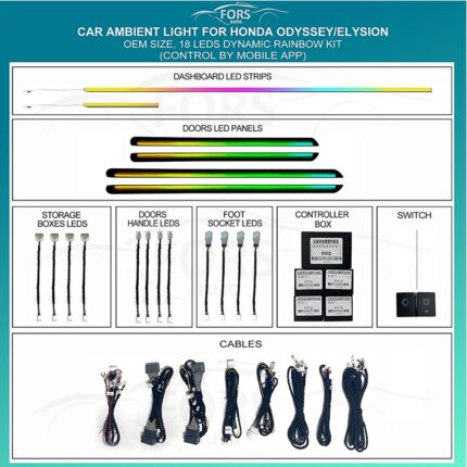 Підсвітка салону FORS.auto Honda Odyssey Elysion Dynamic Rainbow Kit